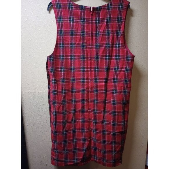 Sag Harbor wool blend sleeveless full button down lined dress women's 12 - Picture 2 of 9